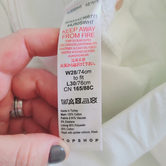 NWOT TOPSHOP mom maternity jeans - Picture 8 of 10